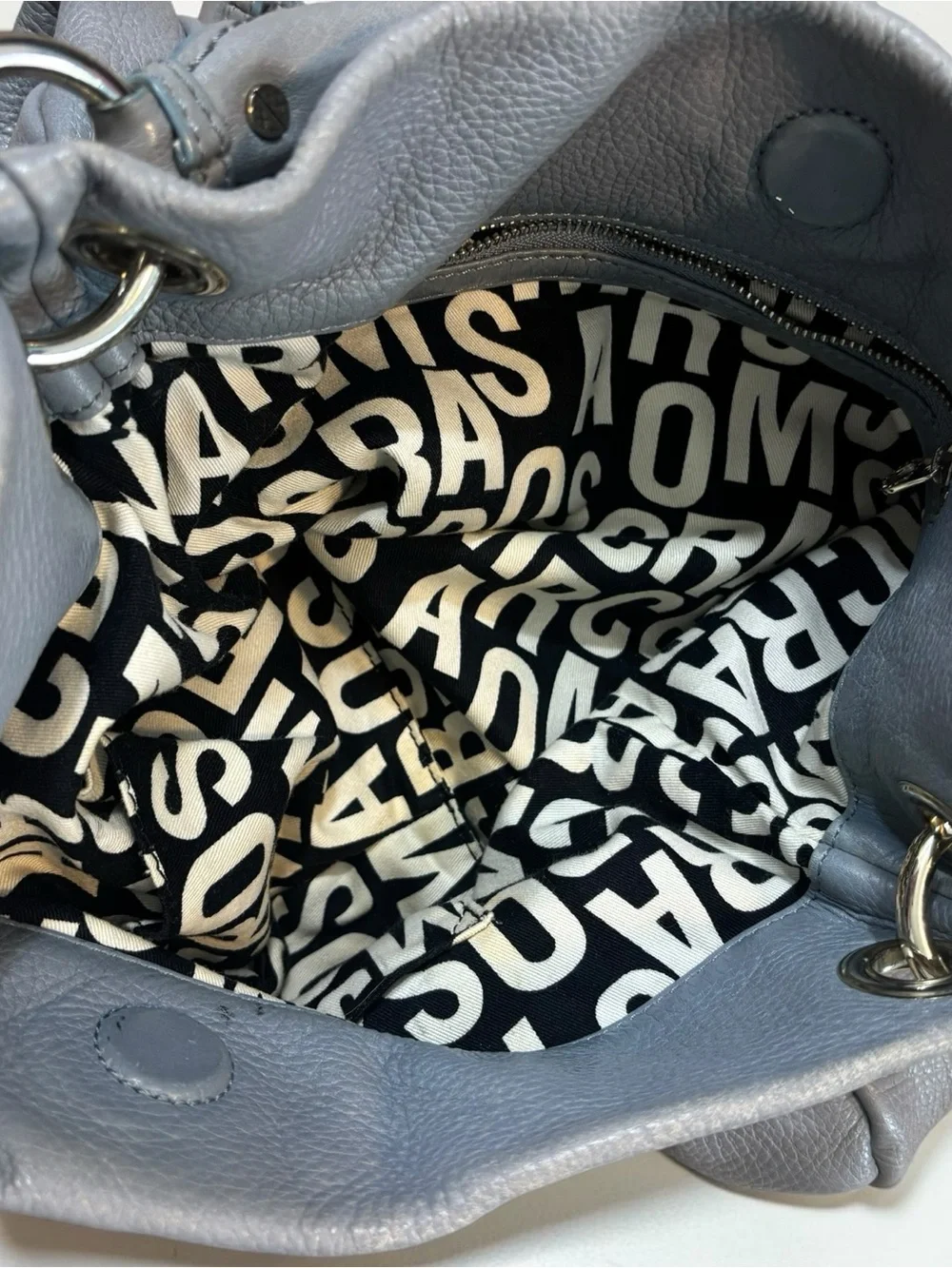 Vintage Marc by Marc Jacobs Dr. Q Hillier Hobo Slate Blue Gray Y2K Bag Iconic